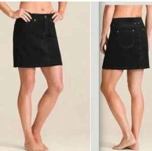 Athleta Roseville Flint Dark Grey Velvet Mini Skirt(8)